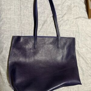 Portland Leather Deep BlueTote Bag